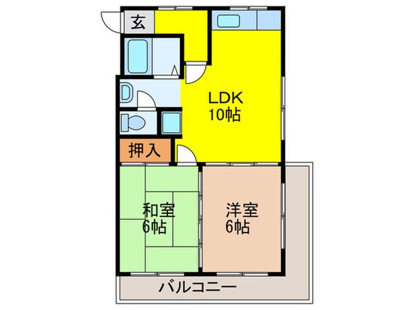 ハイツエフオ－の物件間取画像